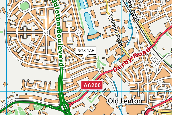 NG8 1AH map - OS VectorMap District (Ordnance Survey) NG8 1AH map - OS VectorMap District (Ordnance Survey)