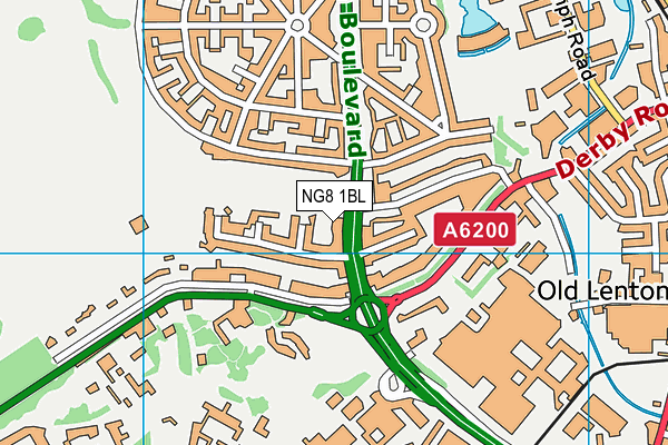 NG8 1BL map - OS VectorMap District (Ordnance Survey) NG8 1BL map - OS VectorMap District (Ordnance Survey)