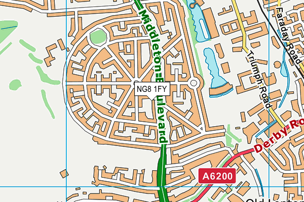 NG8 1FY map - OS VectorMap District (Ordnance Survey) NG8 1FY map - OS VectorMap District (Ordnance Survey)