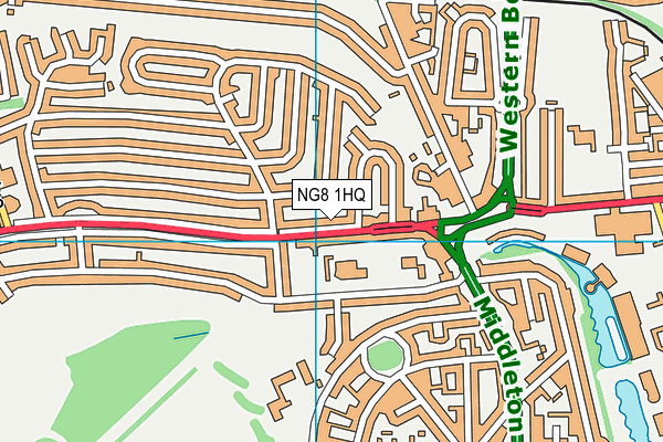 NG8 1HQ map - OS VectorMap District (Ordnance Survey) NG8 1HQ map - OS VectorMap District (Ordnance Survey)