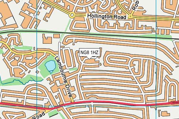 NG8 1HZ map - OS VectorMap District (Ordnance Survey) NG8 1HZ map - OS VectorMap District (Ordnance Survey)