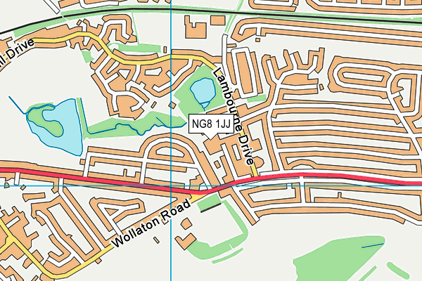 NG8 1JJ map - OS VectorMap District (Ordnance Survey) NG8 1JJ map - OS VectorMap District (Ordnance Survey)