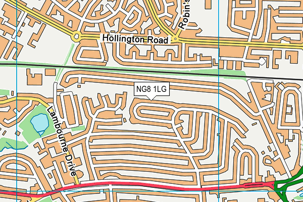 NG8 1LG map - OS VectorMap District (Ordnance Survey) NG8 1LG map - OS VectorMap District (Ordnance Survey)
