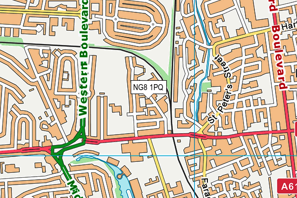 NG8 1PQ map - OS VectorMap District (Ordnance Survey) NG8 1PQ map - OS VectorMap District (Ordnance Survey)