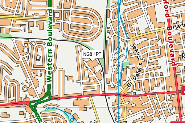 NG8 1PT map - OS VectorMap District (Ordnance Survey) NG8 1PT map - OS VectorMap District (Ordnance Survey)