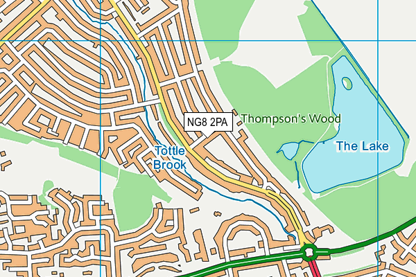 NG8 2PA map - OS VectorMap District (Ordnance Survey) NG8 2PA map - OS VectorMap District (Ordnance Survey)