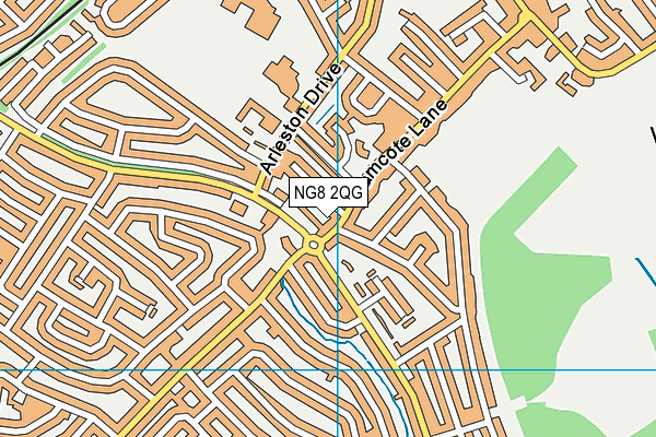 NG8 2QG map - OS VectorMap District (Ordnance Survey) NG8 2QG map - OS VectorMap District (Ordnance Survey)