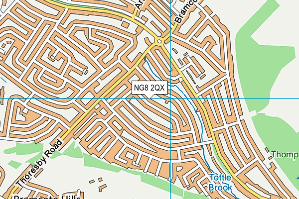 NG8 2QX map - OS VectorMap District (Ordnance Survey) NG8 2QX map - OS VectorMap District (Ordnance Survey)