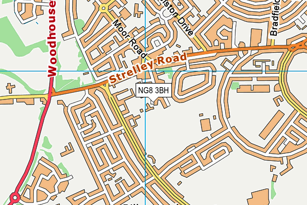 NG8 3BH map - OS VectorMap District (Ordnance Survey) NG8 3BH map - OS VectorMap District (Ordnance Survey)