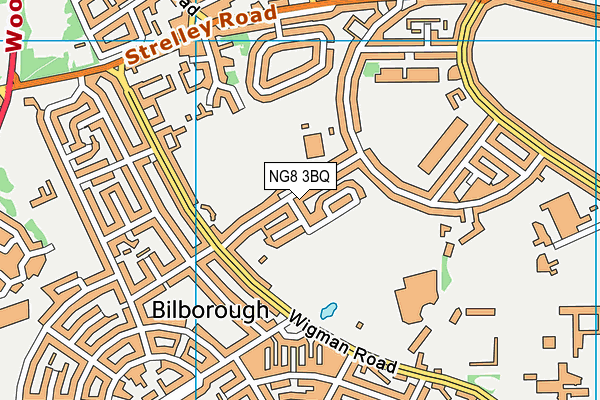 NG8 3BQ map - OS VectorMap District (Ordnance Survey) NG8 3BQ map - OS VectorMap District (Ordnance Survey)
