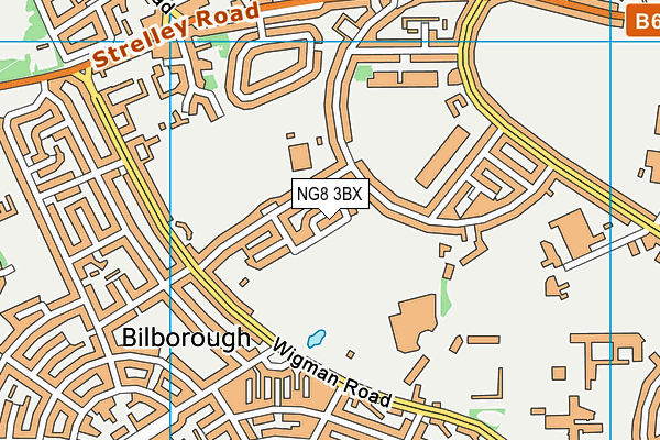 NG8 3BX map - OS VectorMap District (Ordnance Survey) NG8 3BX map - OS VectorMap District (Ordnance Survey)