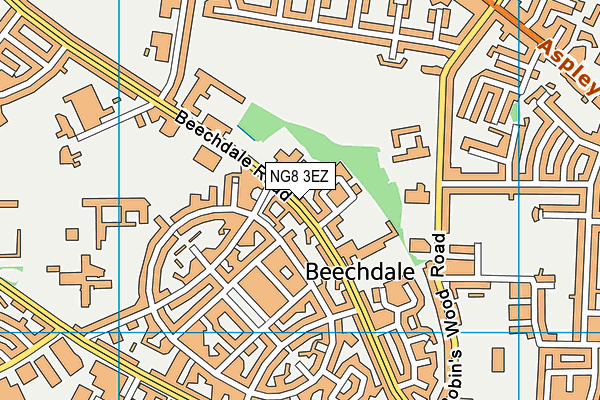 NG8 3EZ map - OS VectorMap District (Ordnance Survey) NG8 3EZ map - OS VectorMap District (Ordnance Survey)