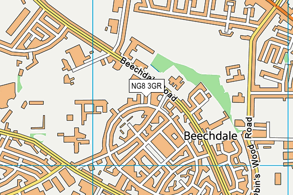 NG8 3GR map - OS VectorMap District (Ordnance Survey) NG8 3GR map - OS VectorMap District (Ordnance Survey)