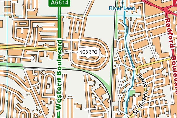 NG8 3PQ map - OS VectorMap District (Ordnance Survey) NG8 3PQ map - OS VectorMap District (Ordnance Survey)