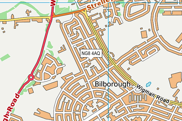 NG8 4AQ map - OS VectorMap District (Ordnance Survey)
