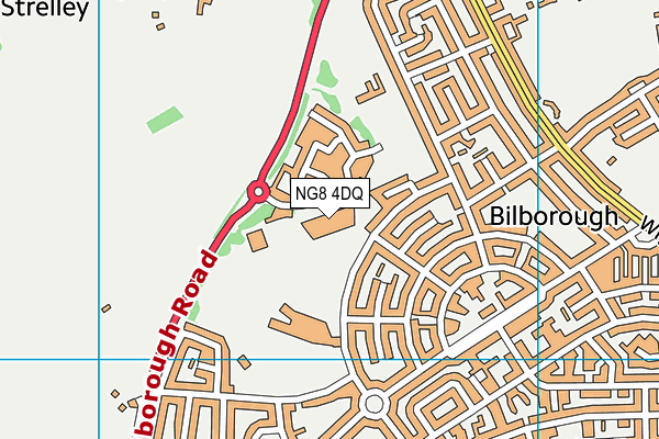 NG8 4DQ map - OS VectorMap District (Ordnance Survey) NG8 4DQ map - OS VectorMap District (Ordnance Survey)