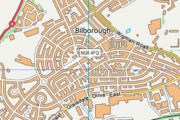 NG8 4FQ map - OS VectorMap District (Ordnance Survey) NG8 4FQ map - OS VectorMap District (Ordnance Survey)