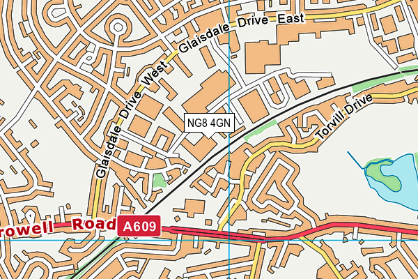 NG8 4GN map - OS VectorMap District (Ordnance Survey) NG8 4GN map - OS VectorMap District (Ordnance Survey)