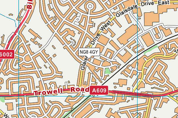 NG8 4GY map - OS VectorMap District (Ordnance Survey) NG8 4GY map - OS VectorMap District (Ordnance Survey)