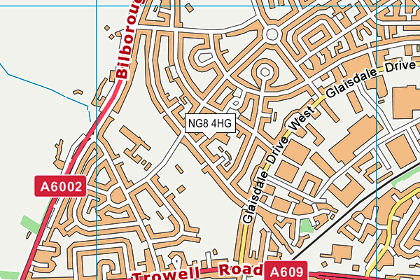 NG8 4HG map - OS VectorMap District (Ordnance Survey) NG8 4HG map - OS VectorMap District (Ordnance Survey)