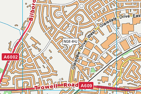 NG8 4HJ map - OS VectorMap District (Ordnance Survey) NG8 4HJ map - OS VectorMap District (Ordnance Survey)