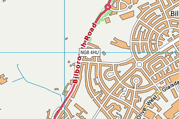 NG8 4HU map - OS VectorMap District (Ordnance Survey) NG8 4HU map - OS VectorMap District (Ordnance Survey)