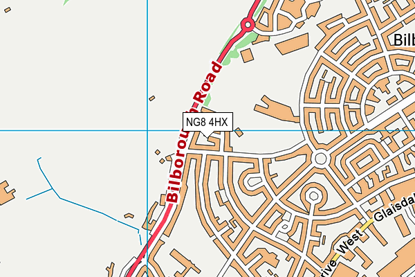 NG8 4HX map - OS VectorMap District (Ordnance Survey) NG8 4HX map - OS VectorMap District (Ordnance Survey)