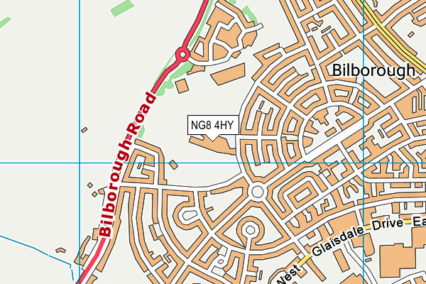 NG8 4HY map - OS VectorMap District (Ordnance Survey) NG8 4HY map - OS VectorMap District (Ordnance Survey)