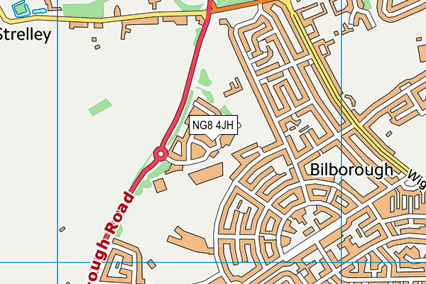 NG8 4JH map - OS VectorMap District (Ordnance Survey) NG8 4JH map - OS VectorMap District (Ordnance Survey)