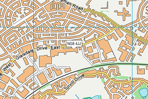 NG8 4JJ map - OS VectorMap District (Ordnance Survey) NG8 4JJ map - OS VectorMap District (Ordnance Survey)