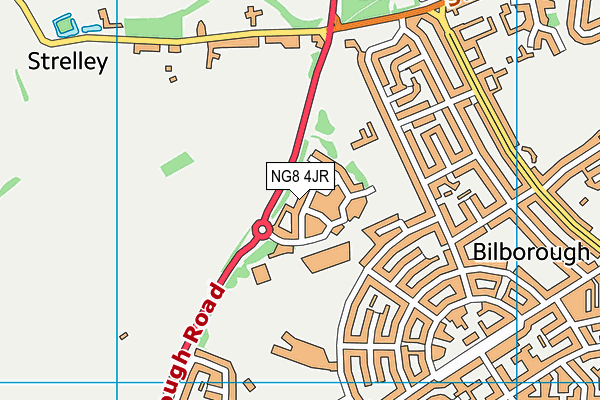 NG8 4JR map - OS VectorMap District (Ordnance Survey) NG8 4JR map - OS VectorMap District (Ordnance Survey)