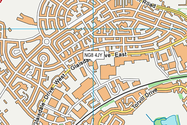 NG8 4JY map - OS VectorMap District (Ordnance Survey) NG8 4JY map - OS VectorMap District (Ordnance Survey)