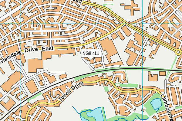 NG8 4LJ map - OS VectorMap District (Ordnance Survey) NG8 4LJ map - OS VectorMap District (Ordnance Survey)