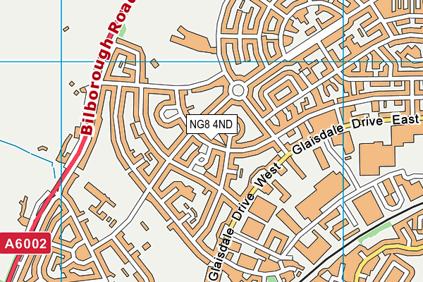 NG8 4ND map - OS VectorMap District (Ordnance Survey) NG8 4ND map - OS VectorMap District (Ordnance Survey)