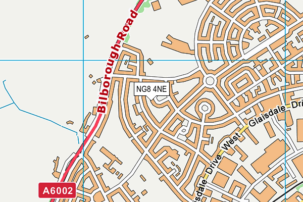 NG8 4NE map - OS VectorMap District (Ordnance Survey) NG8 4NE map - OS VectorMap District (Ordnance Survey)