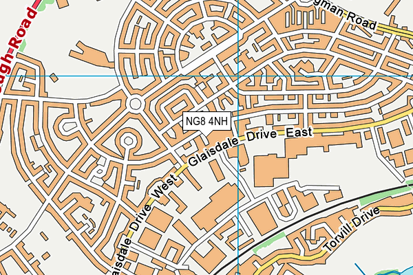 NG8 4NH map - OS VectorMap District (Ordnance Survey) NG8 4NH map - OS VectorMap District (Ordnance Survey)