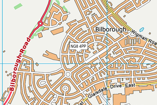 NG8 4PP map - OS VectorMap District (Ordnance Survey) NG8 4PP map - OS VectorMap District (Ordnance Survey)