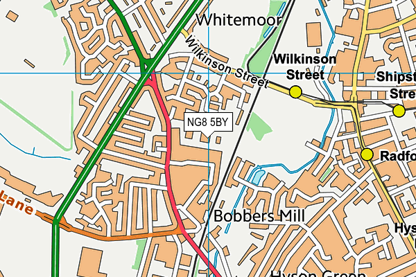 NG8 5BY map - OS VectorMap District (Ordnance Survey) NG8 5BY map - OS VectorMap District (Ordnance Survey)