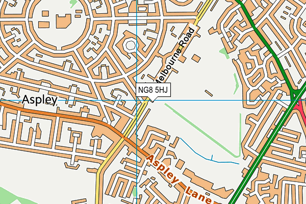 NG8 5HJ map - OS VectorMap District (Ordnance Survey) NG8 5HJ map - OS VectorMap District (Ordnance Survey)
