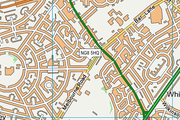 NG8 5HQ map - OS VectorMap District (Ordnance Survey) NG8 5HQ map - OS VectorMap District (Ordnance Survey)