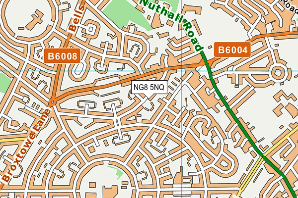 NG8 5NQ map - OS VectorMap District (Ordnance Survey) NG8 5NQ map - OS VectorMap District (Ordnance Survey)