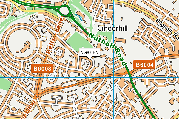 NG8 6EN map - OS VectorMap District (Ordnance Survey) NG8 6EN map - OS VectorMap District (Ordnance Survey)