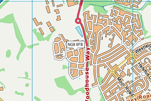 NG8 6FB map - OS VectorMap District (Ordnance Survey) NG8 6FB map - OS VectorMap District (Ordnance Survey)