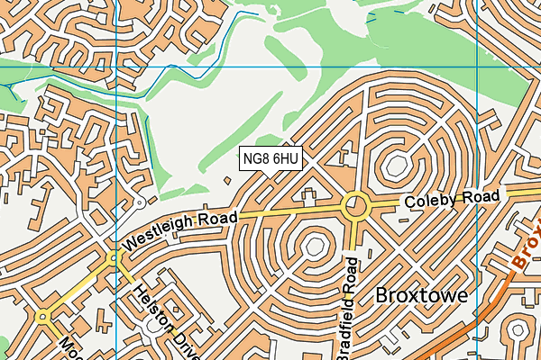 NG8 6HU map - OS VectorMap District (Ordnance Survey) NG8 6HU map - OS VectorMap District (Ordnance Survey)