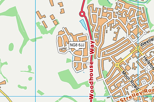 NG8 6JJ map - OS VectorMap District (Ordnance Survey) NG8 6JJ map - OS VectorMap District (Ordnance Survey)