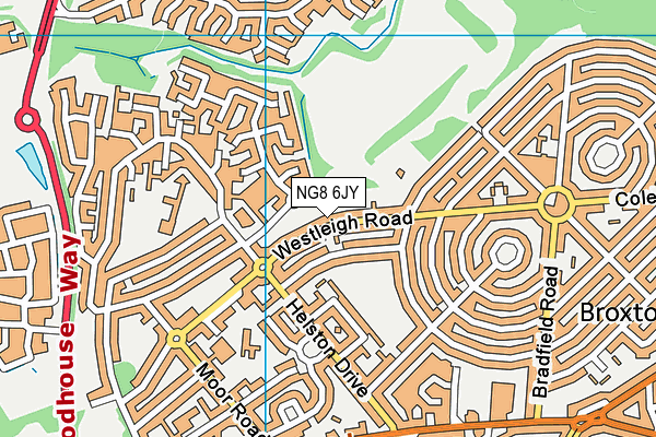 NG8 6JY map - OS VectorMap District (Ordnance Survey) NG8 6JY map - OS VectorMap District (Ordnance Survey)