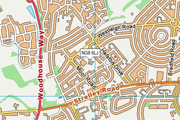NG8 6LJ map - OS VectorMap District (Ordnance Survey) NG8 6LJ map - OS VectorMap District (Ordnance Survey)