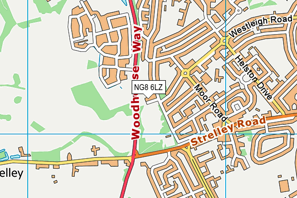 NG8 6LZ map - OS VectorMap District (Ordnance Survey) NG8 6LZ map - OS VectorMap District (Ordnance Survey)