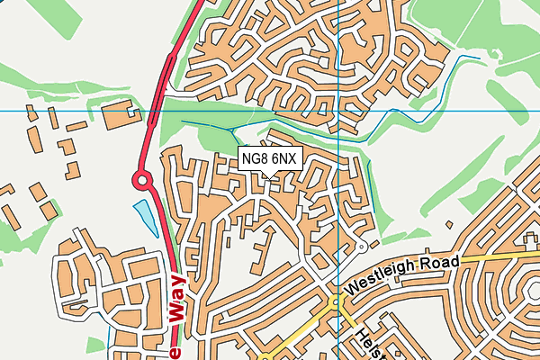 NG8 6NX map - OS VectorMap District (Ordnance Survey) NG8 6NX map - OS VectorMap District (Ordnance Survey)