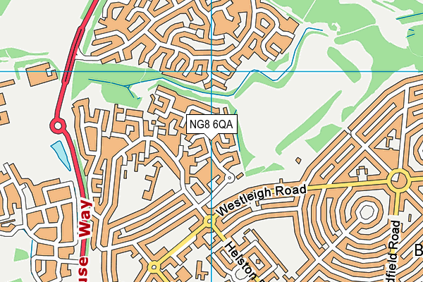 NG8 6QA map - OS VectorMap District (Ordnance Survey) NG8 6QA map - OS VectorMap District (Ordnance Survey)